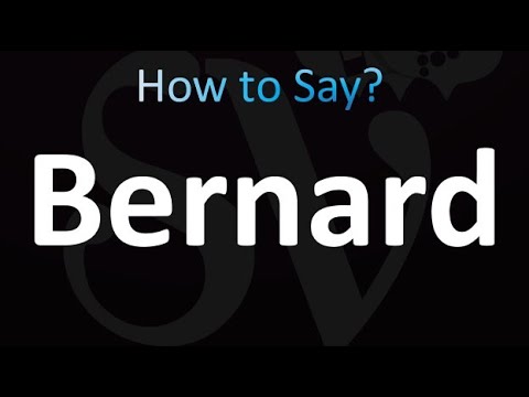Videó: Hogyan írják a Bernard szót?