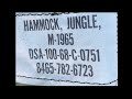 M-1965 JUNGLE HAMMOCK SET UP & ASSEMBLE VIETNAM WAR ERA US MILITARY ISSUE