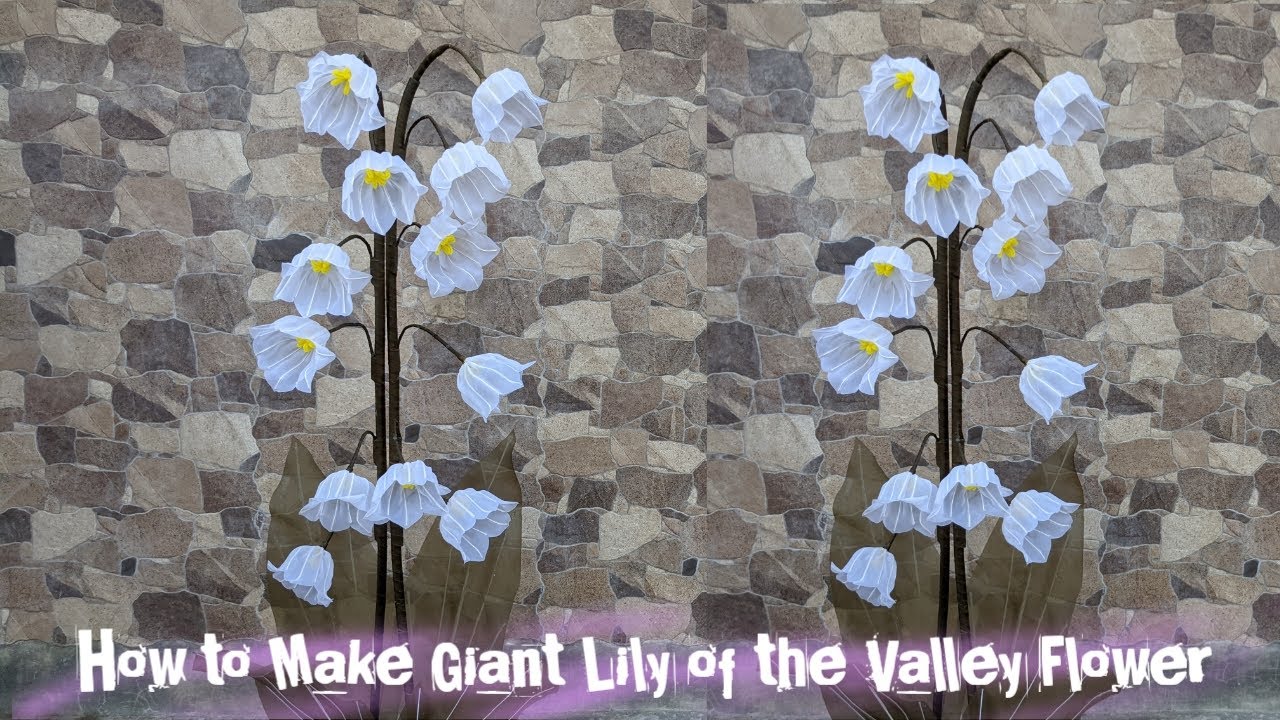 How to Make Giant Organza Flower, Lily of the Valley