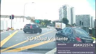 16jun2025 ang mo kio roundabout #SKK2257A mercedes e250 fail to conform to red light signal