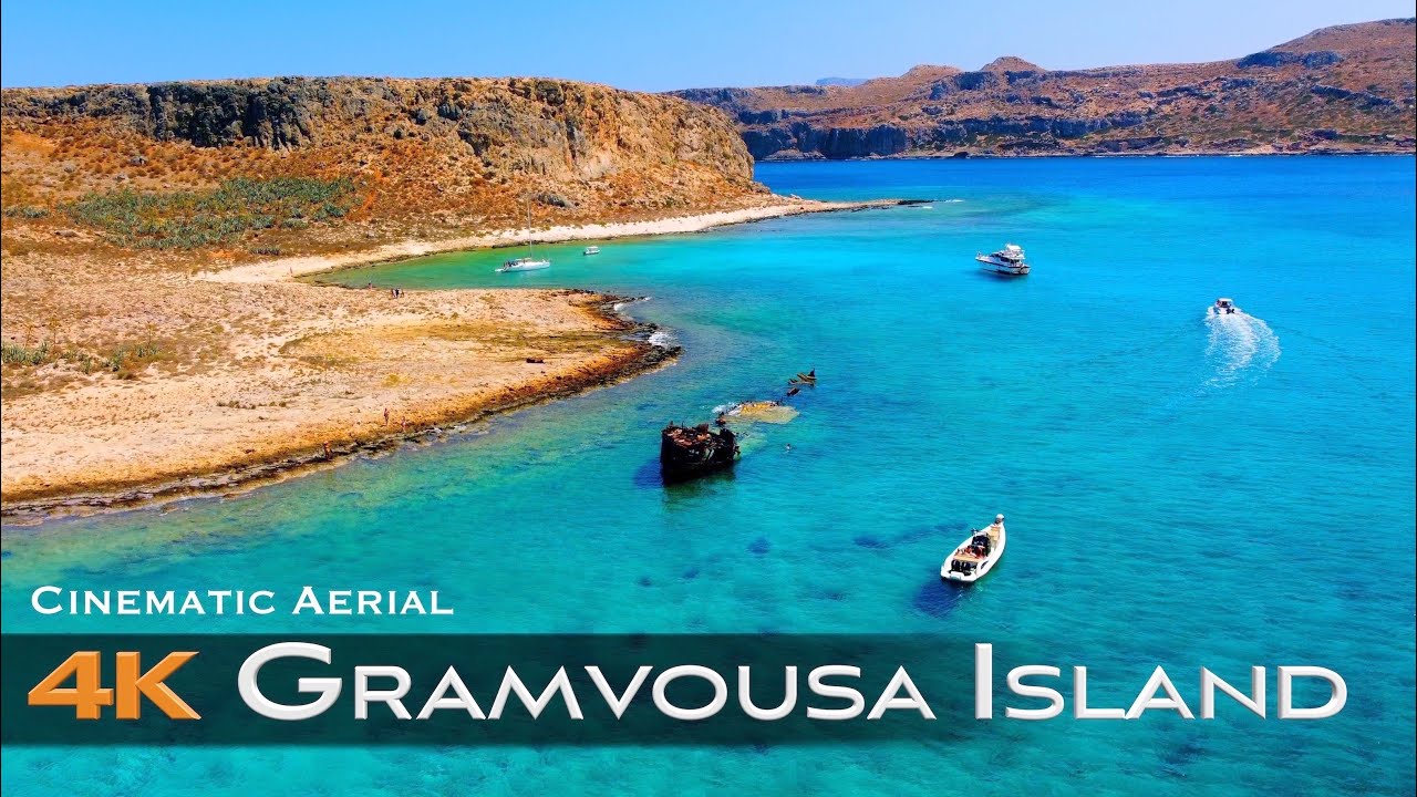 GRAMVOUSA ISLAND 🇬🇷 Drone 4K | Γραμβούσα Crete Κρήτη Greece Ελλάδα