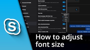 Adjusting font size on Skype | How to change font size on Skype ✅ Tutorial
