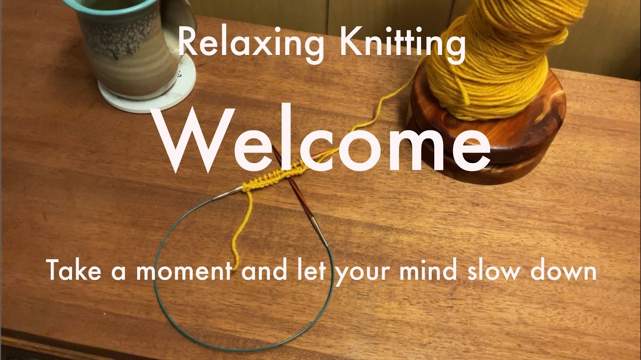 Relaxing Knitting Seersucker-No talking- Light Background Music