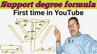 How to know support degree. सपोर्ट का एंगल कैसे पता करते हैं और कटिंग करने का फार्मूला क्या है