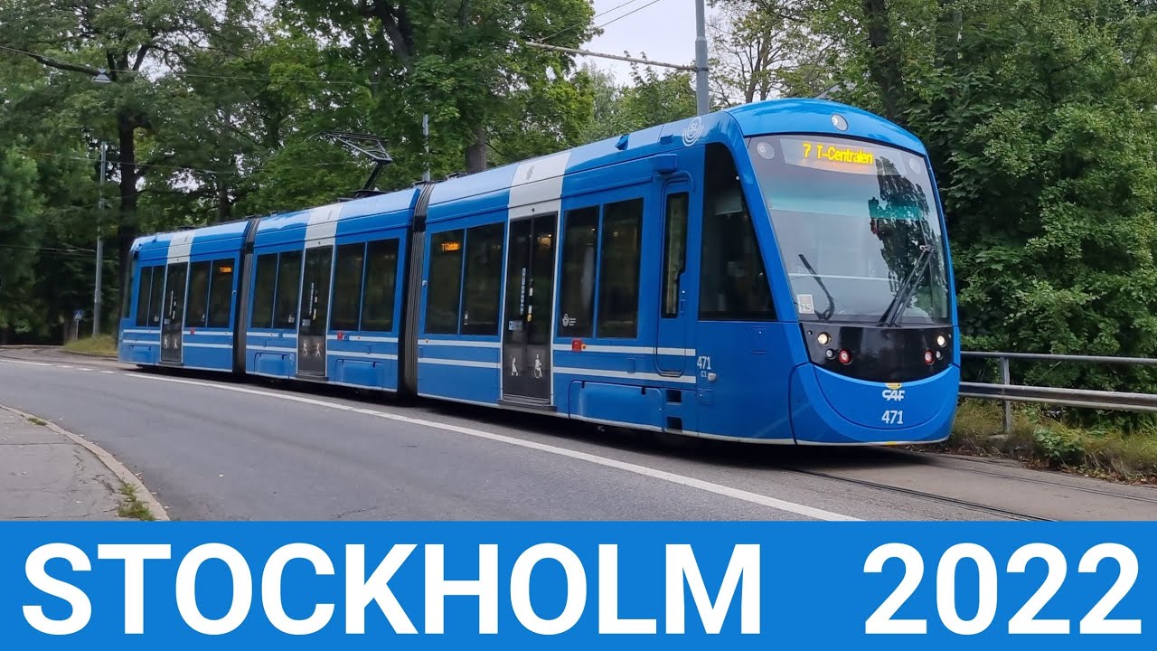 varme Mængde af Fyrretræ Trams in Stockholm - YouTube
