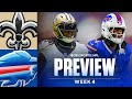 Saints vs Bills Preview: Predictions and Best Bets | NFL Week 4