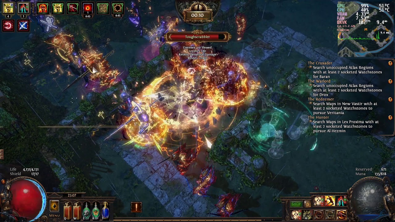 Path of Exile 3.10 on Linux / Proton 5.0-7 DXVK 1.6.1