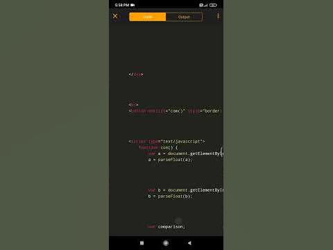 How To Compare Two Number Using HTML, CSS, JAVASCRIPT On Android🔥 - YouTube