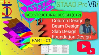 Part-2 Complete RCC Building Design in STADD.Pro V8i