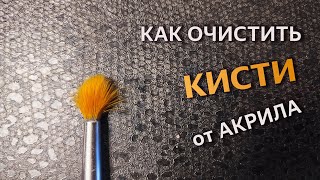 Как очистить кисти от акрила #живопись