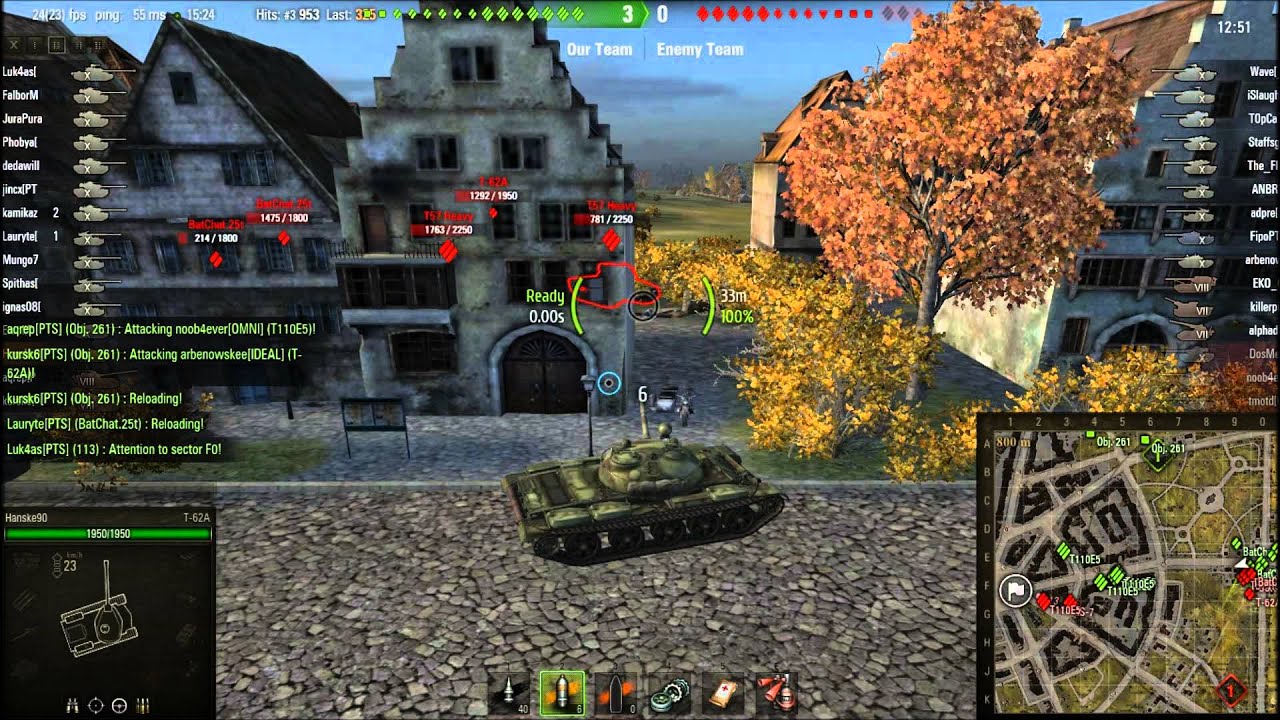 World of Tanks [PTS] vs. [KAZNA] (& Randoms) Ultimate Tank Company Battle - Ruinberg