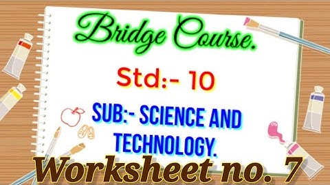 Bridge Course Class 10th Science Day 7 || Bridge Course Class 10th Science 1 || Setu Abhyas