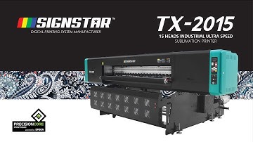 Signstar super speed industrial textile printer with 15 heads