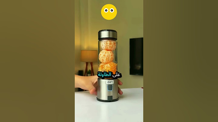 الرجل يصنع عصير البرتقال بالخلاط! 🍊🥤