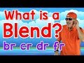 What is a blend  br cr dr fr  writing  reading skills for kids  phonics song  jack hartmann