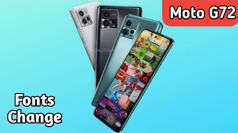 How To Change Font Style In Moto G72, Font Change Setting