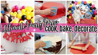 ULTIMATE PARTY PREP \/\/ COOK WITH ME, BAKE, AND DECORATE WITH ME \/\/ TIFFANI BEASTON HOMEMAKING 2020