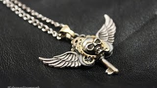 Кулон ключ с крыльями &quot;Покоритель замкОв&quot; в стиле #стимпанк