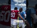 It’s all love when practice is over 🫡 #buccaneers #titans #practice #football #nfl