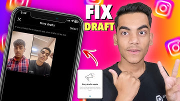 Fix Instagram Story Draft Not Showing | How To Fix Story Draft Not Showing on Instagram