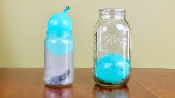 Water Balloon Inside a Glass Jar - Air Pressure Experiment
