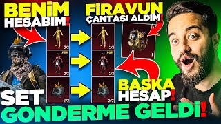 OHA! FAZLA DESTANSI SETİ VERME GELDİ! DİKENLİ KASKI VERDİM! FİRAVUN ÇANTASI ALDIM! PUBG Mobile