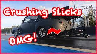 Crushing Slicks | Unloading left rear | Drag Racing Suspension Tuning