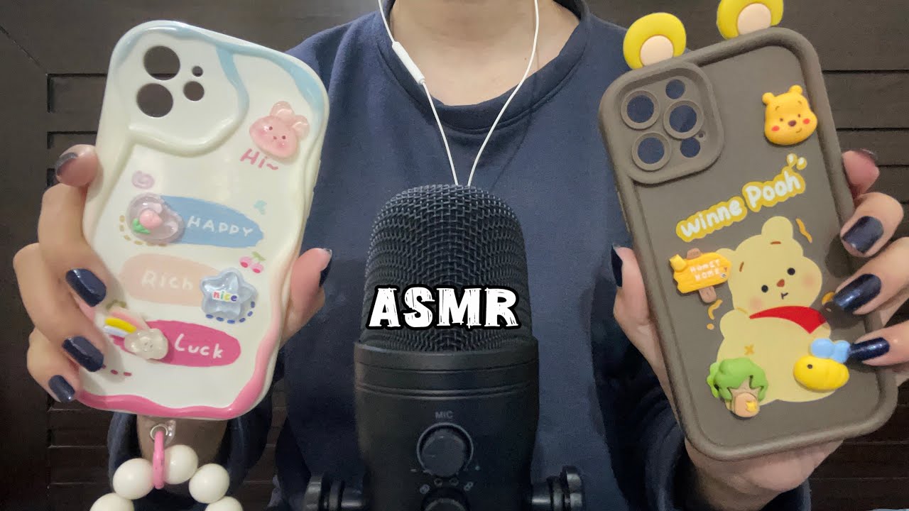 ASMR tapping on phone cases 😴 - YouTube