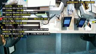 Verifone C18 POS IP Security Video Camera/NVR Text Overlay/Interface + AI Loss Prevention