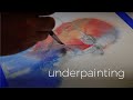 Paint Realistic Watercolor Portraits: Underpainting Phase