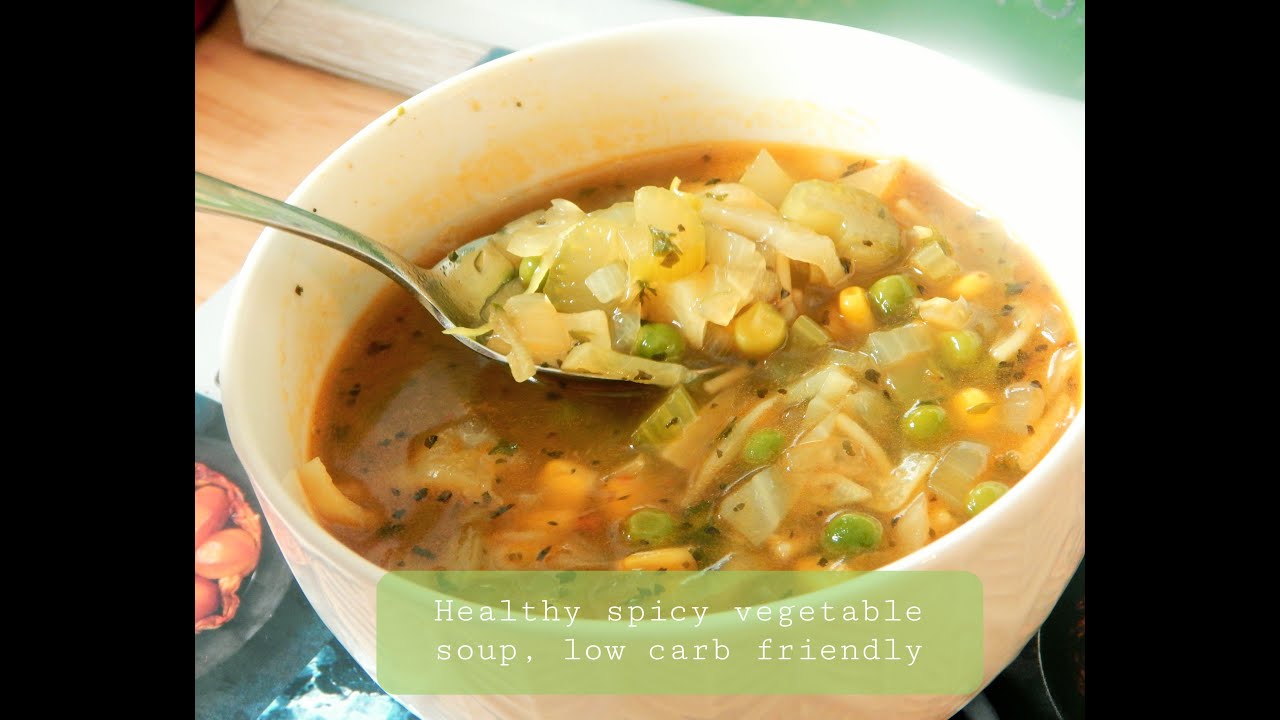 Spicy Vegetable Soup Ideal for Weight Loss