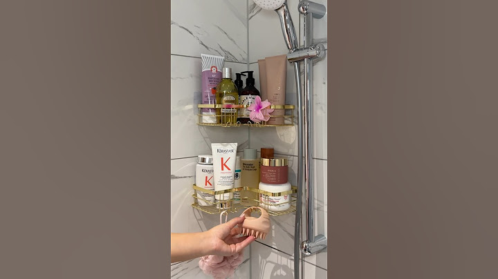 new shower shelves 🛁🎀 #shower #organization #asmr #aesthetic #bathroom decor#bathroomorganization