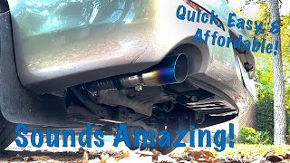 Best Value Exhaust Setup For Mazda 3? Muffler Delete & Tailpipe Install!