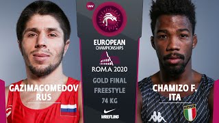 Финал, вольная борьба - 74 кг: М. Газимагомедов (Россия) против Ф. Чамиcо (Италия)