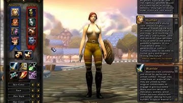 Character creation screen 2005 - Vanilla Classic - World of Warcraft