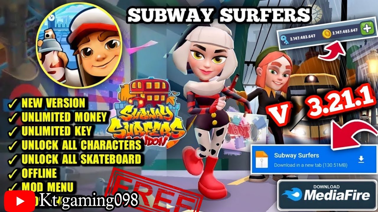 GAME HACK 36: Subway Surfers [1.30.0] Hack