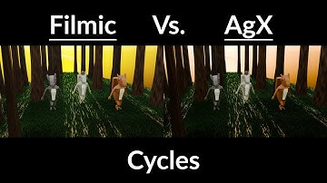 Filmic vs AgX - Visual Comparison Cycles (Blender 4.0)