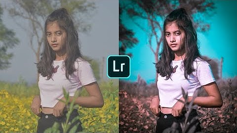 Lightroom aqua and dark effect photo editing tutorial | lightroom background colour change preset