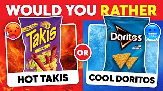 Would You Rather...? HOT vs COLD | Food Edition 🔥❄️🍔