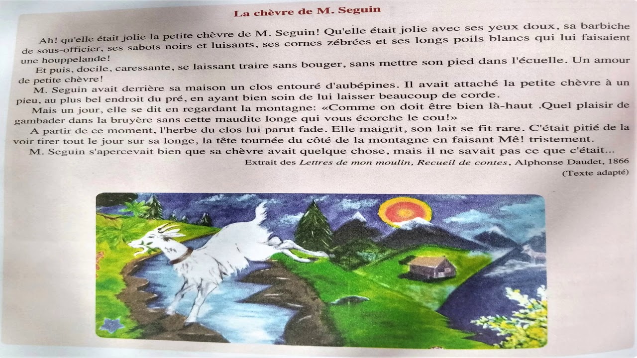 La Chèvre De Mr Seguin Texte Intégral