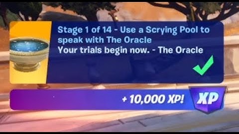 Fortnite - Use a Scrying pool to speak with the oracle - Chapter 5 Season 2