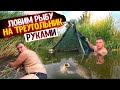 ЛОВИМ РЫБУ НА ТРЕУГОЛЬНИК! ЛОВИМ РЫБУ РУКАМИ! НАШЛИ ЦИПЛЯТ  ФАЗАНА! ВАРИМ УХУ!