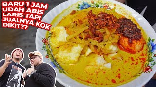 JUALAN DI GANG 1 JAM BUKA LANGSUNG HABIS!! LONTONG SAYUR EDANNNN Ft. BANG MPIN