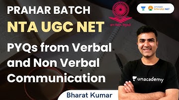 PYQs from Verbal and Non Verbal Communication | NTA UGC NET | Bharat Kumar