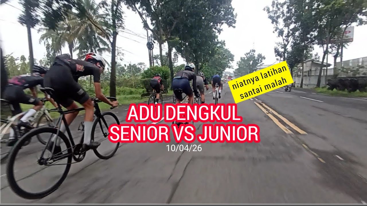 Adu dengkul senior vs junior 🚴🔥 @AkrimGowes - YouTube