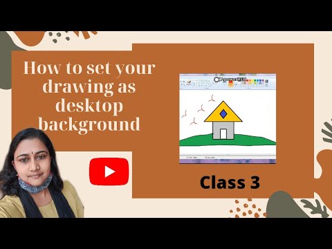 Video: Hvordan kan du sette tegningen din i paint som skrivebordsbakgrunn?