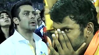 Unexpected Twist In Last 2 Overs. Salman Khan Excited Vishal Tensed. Mumbai Heroes Vs Chennai Ccl