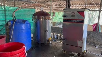 Nồi Hơi Nấu Rượu 100kg gạo có hệ thống đun Điện hiện đại siêu nhanh