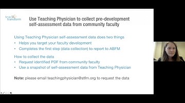 The Win-Win #2: Build and Implement Faculty Development Using Teaching Physician