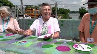 Cove Island Park bridge gets burst of color from Stamford community